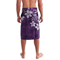 Plumeria Floral Tapa Pattern Amethyst Purple Lavalava