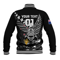 Custom New Zealand Silver Fern Rugby Baseball Jacket Aotearoa Champion 2023 World Cup LT01 - Polynesian Pride