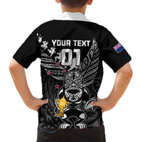 Custom New Zealand Silver Fern Rugby Kid Hawaiian Shirt Aotearoa Champion 2023 World Cup LT01 - Polynesian Pride