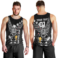 Custom New Zealand Silver Fern Rugby Men Tank Top Aotearoa Champion 2023 World Cup LT01 - Polynesian Pride