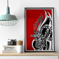 New Zealand Waitangi Day Canvas Wall Art Aotearoa Te Tiriti O Waitangi Kiwi Red Version LT01 - Polynesian Pride