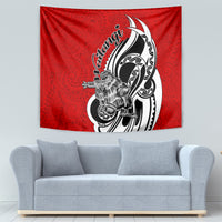 New Zealand Waitangi Day Tapestry Aotearoa Te Tiriti O Waitangi Kiwi Red Version LT01 - Polynesian Pride