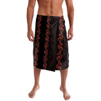 Hawaii Japan Koi Fish Red Lavalava Tapa Pattern - Polynesian Pride