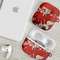 Hawaii Japan Cranes Sakura Flower Red AirPods Case Japan Heritage Spirit LT01 - Polynesian Pride