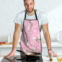 Cranes Sakura Floral Pink Pastel Apron Hawaii Japan Culture - Polynesian Pride