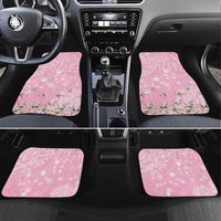 Cranes Sakura Floral Pink Pastel Car Mats Hawaii Japan Culture - Polynesian Pride