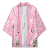 Cranes Sakura Floral Pink Pastel Kimono Hawaii Japan Culture - Polynesian Pride