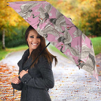 Cranes Sakura Floral Pink Pastel Umbrella Hawaii Japan Culture - Polynesian Pride
