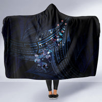 Matariki Paua Shell New Zealand Hooded Blanket Haka Dance At The Starry Night