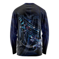 Personalised Matariki Paua Shell New Zealand Long Sleeve Shirt Haka Dance At The Starry Night LT01 - Polynesian Pride