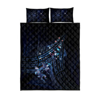 Matariki Paua Shell New Zealand Quilt Bed Set Haka Dance At The Starry Night