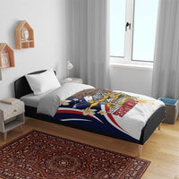 Personalized American Samoa Bedding Set Amerika Samoa Bald Eagle