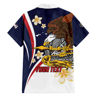 Personalized American Samoa Family Matching Tank Maxi Dress and Hawaiian Shirt Amerika Samoa Bald Eagle