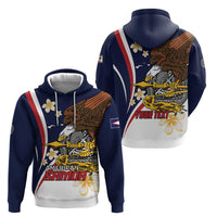 Personalized American Samoa Hoodie Amerika Samoa Bald Eagle