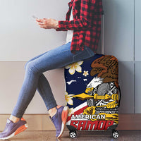 Personalized American Samoa Luggage Cover Amerika Samoa Bald Eagle