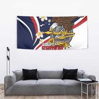 Personalized American Samoa Tapestry Amerika Samoa Bald Eagle