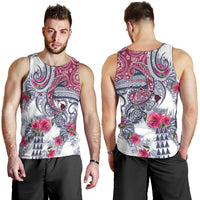 Hawaii Kakau Mix Paisley Pattern Men Tank Top Polynesian Tropical Unique Style LT01 - Polynesian Pride