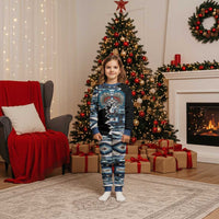 Native American Chief Skull With Axe Christmas Pajama Set - Polynesian Pride