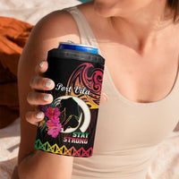Personalised Vanuatu Port Vila Stay Strong 4 in 1 Can Cooler Tumbler Long God Yumi Stanap