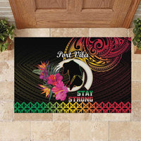 Vanuatu Port Vila Stay Strong Rubber Doormat Long God Yumi Stanap