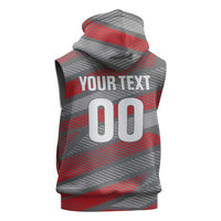 Custom Football 2026 New Caledonia Sleeveless Zip Hoodie Kagus Come On LT01 - Polynesian Pride