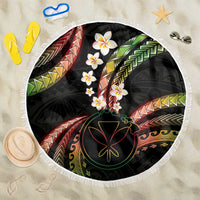 Hawaii Map Kanaka Maoli Beach Blanket Fantastic Frangipani Reggae