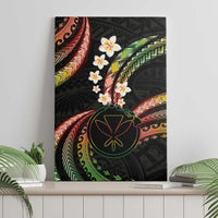 Hawaii Map Kanaka Maoli Canvas Wall Art Fantastic Frangipani Reggae