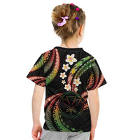 Hawaii Map Kanaka Maoli Kid T Shirt Fantastic Frangipani Reggae
