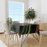 Hawaii Map Kanaka Maoli Tablecloth Fantastic Frangipani Reggae