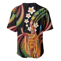 Hawaii King Kamehameha Baseball Jersey Fantastic Plumeria Reggae