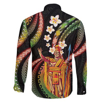 Hawaii King Kamehameha Family Matching Tank Maxi Dress and Hawaiian Shirt Fantastic Plumeria Reggae