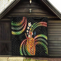 Hawaii King Kamehameha Quilt Fantastic Plumeria Reggae