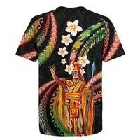 Hawaii King Kamehameha Rugby Jersey Fantastic Plumeria Reggae