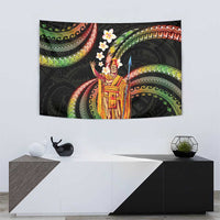 Hawaii King Kamehameha Tapestry Fantastic Plumeria Reggae