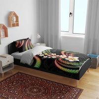 Hawaii Plumeria Reggae Bedding Set Polynesian Pattern