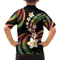 Hawaii Plumeria Reggae Hawaiian Shirt Polynesian Pattern