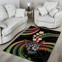 Hawaii Shaka Sign Area Rug Fantastic Frangipani Reggae