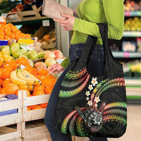 Hawaii Shaka Sign Grocery Bag Fantastic Frangipani Reggae