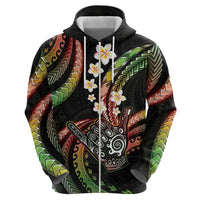 Hawaii Shaka Sign Hoodie Fantastic Frangipani Reggae
