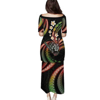 Hawaii Shaka Sign Puletasi Fantastic Frangipani Reggae