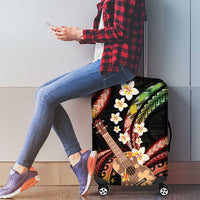 Hawaiian Ukulele Luggage Cover Jawaiian Fantastic Plumeria