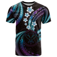 Hawaii Map Kanaka Maoli T Shirt Fantastic Frangipani Amethyst Gradient