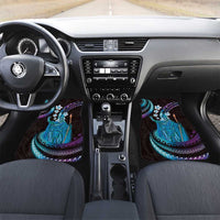 Hawaii King Kamehameha Car Mats Fantastic Plumeria Amethyst Gradient