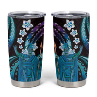 Hawaii King Kamehameha Tumbler Cup Fantastic Plumeria Amethyst Gradient
