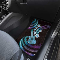 Hawaiian Ukulele Car Mats Amethyst Gradient Fantastic Plumeria