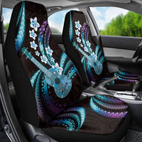 Hawaiian Ukulele Car Seat Cover Amethyst Gradient Fantastic Plumeria