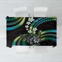 Hawaii Shaka Sign Tablecloth Fantastic Frangipani Chartreuse Cyan
