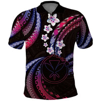 Hawaii Map Kanaka Maoli Polo Shirt Fantastic Frangipani Sweet Dream