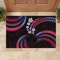 Hawaii Map Kanaka Maoli Rubber Doormat Fantastic Frangipani Sweet Dream
