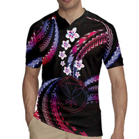 Hawaii Map Kanaka Maoli Rugby Jersey Fantastic Frangipani Sweet Dream